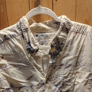 Columbia Cream Casual Button Down Shirt